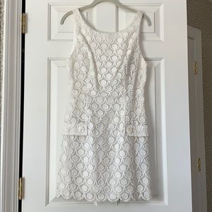 Bebe eyelet white dress (new with tags)